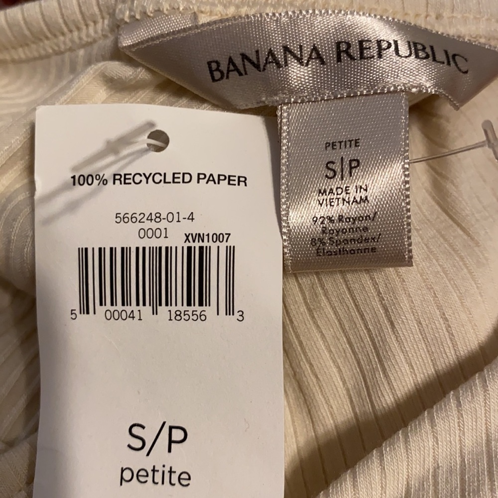 NWT Ribbed One Shoulder Shirt - Picture 4 of 4